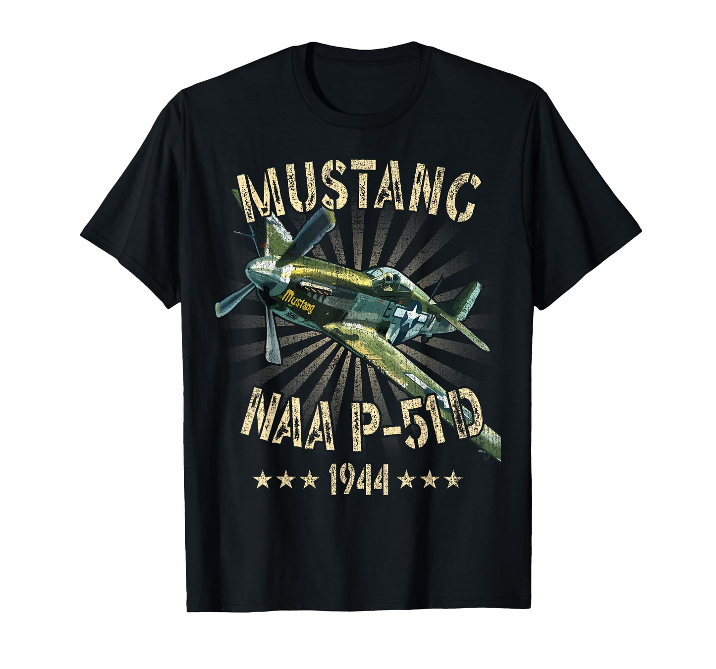 P-51D Mustang Vintage North American P-51D Fighter Warbirds T-Shirt