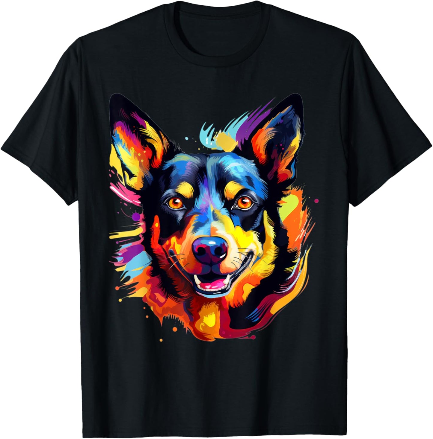 Australian Shepherd Australian Kelpie Portrait T-Shirt
