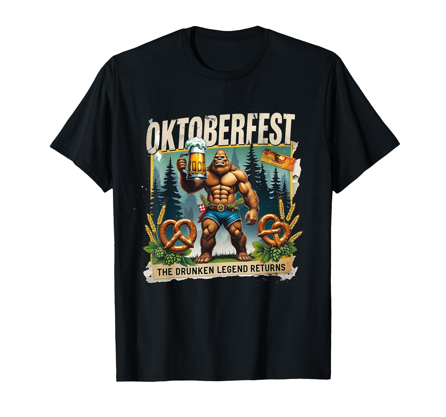 Oktoberfest Bigfoot The Drunken Legend Returns Beer Club T-Shirt