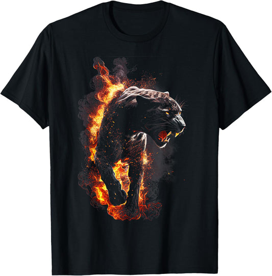 Panther Lover animal Big Cat Panther Animal black T-Shirt