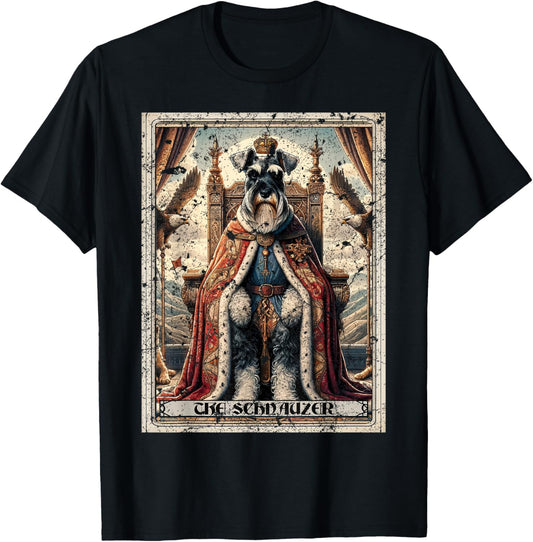 A Schnauzer Tarot Card Dog T-Shirt