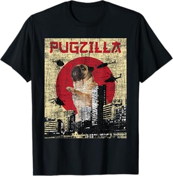 Pugzilla - Dog Lover Puppy Trainer Animal Pet Breeder T-Shirt