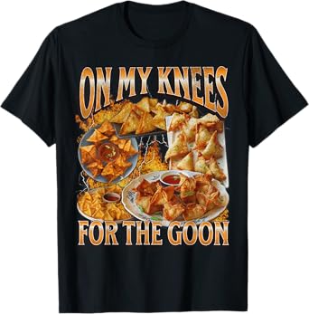 On My Knees Funny Crab Rangoon Meme Bootleg Graphic T-Shirt