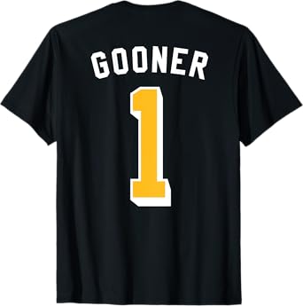 GOONER Jersey (Back) Funny Dank Meme 2025 Brainrot Gooning T-Shirt