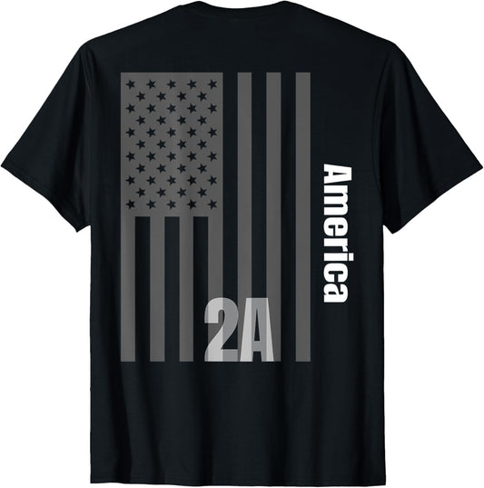 American Flag, Freedom And The Right To Bear Arms T-Shirt