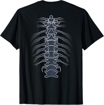 Spine Back Bone Original Line Drawing T-Shirt