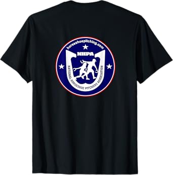 National Horseshoe Pitchers Association NHPA Back Logo T-Shirt