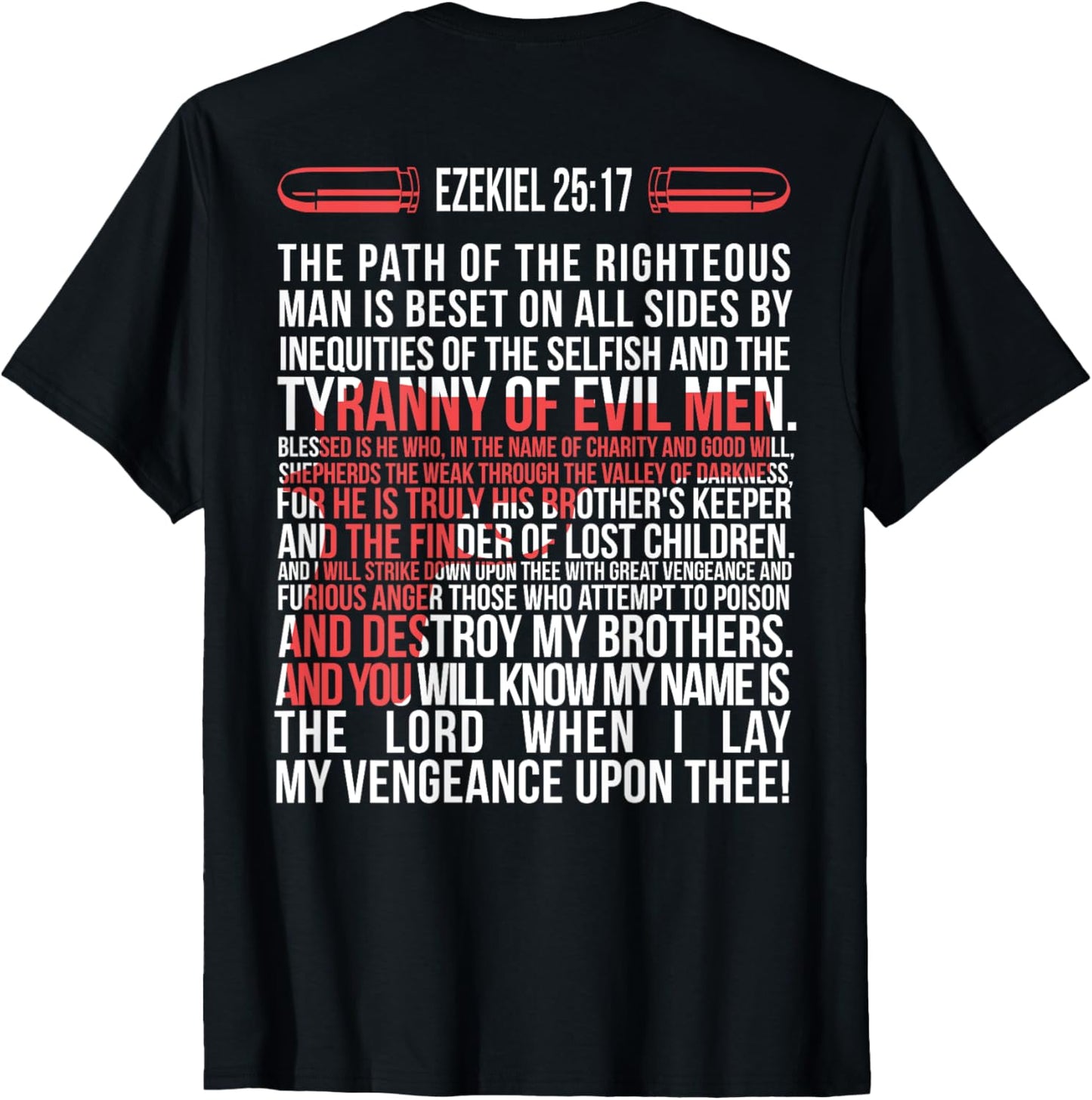 17 - The Path of the righteous man is beset on T-Shirt