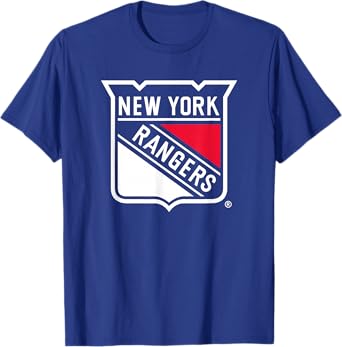 New York Rangers Icon Royal Officially Licensed T-Shirt