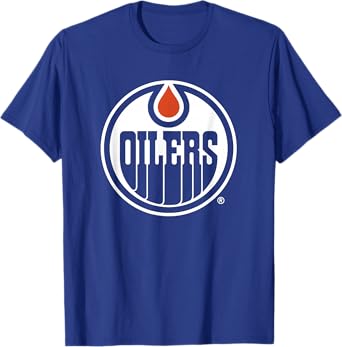 Edmonton Oilers Icon Royal Blue Officially Licensed T-Shirt