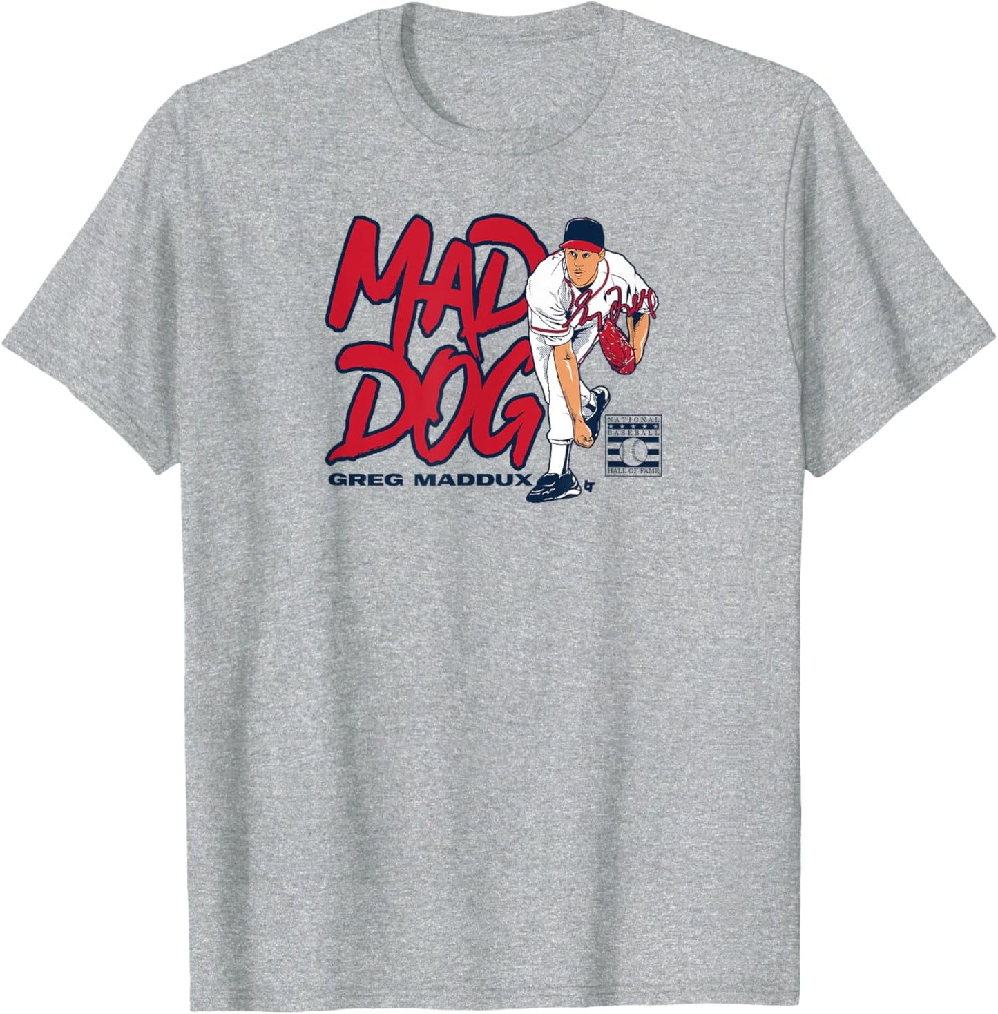 Greg Maddux - Mad Dog - Atlanta Baseball T-Shirt